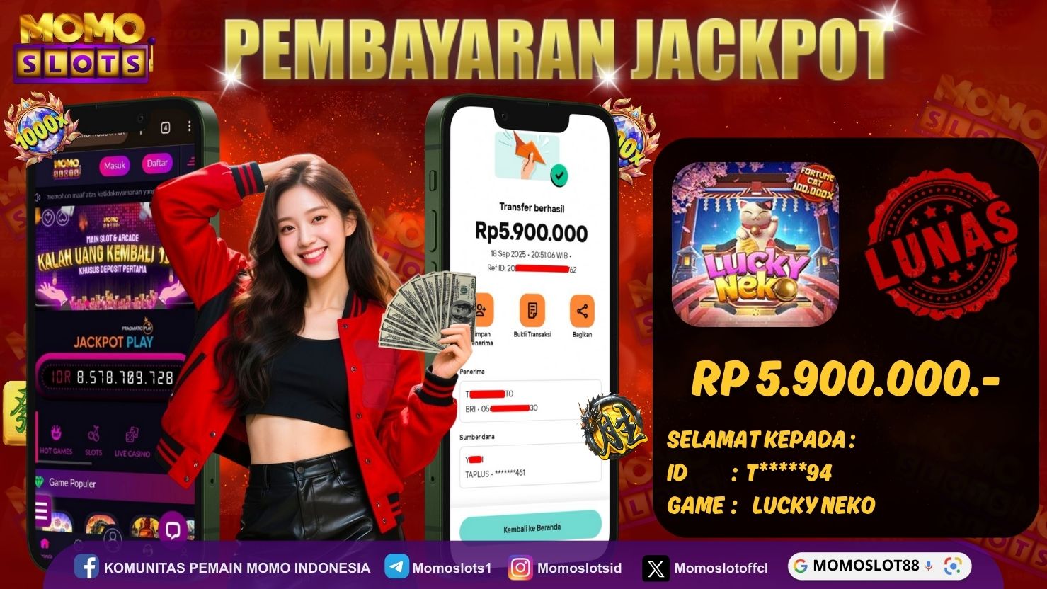 MOMOSLOTS JACKPOT SLOT LUCKY NEKO